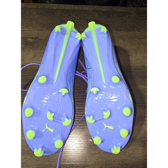 Puma Ultra 5 Match Chasing FG Soccer Cleats Size 7.5 Elektro Purple/Green Glare main image 2